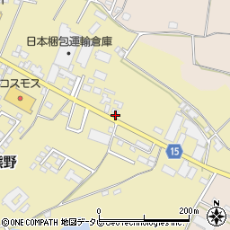 福岡県筑後市熊野92周辺の地図