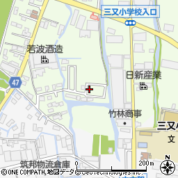福岡県大川市鐘ケ江666-26周辺の地図