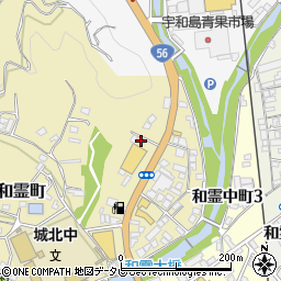 愛媛県宇和島市和霊町1208周辺の地図