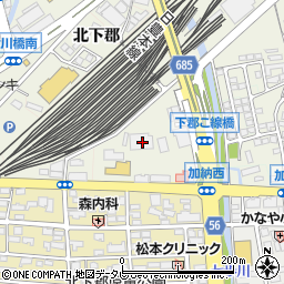 大分県大分市下郡1844周辺の地図