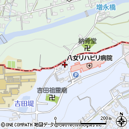 福岡県八女市吉田2216-4周辺の地図