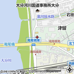 大分県大分市津留1999-7周辺の地図