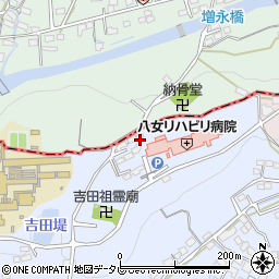 福岡県八女市吉田2216-9周辺の地図