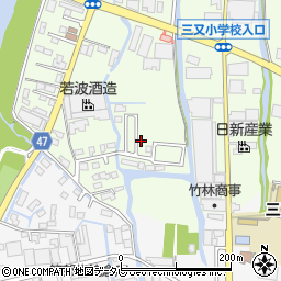 福岡県大川市鐘ケ江666-7周辺の地図