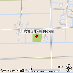 浜枝川地区農村公園周辺の地図