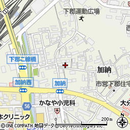 大分県大分市下郡1560周辺の地図