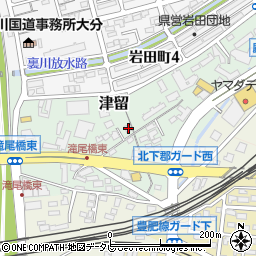 大分県大分市津留1963-2周辺の地図