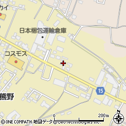 福岡県筑後市熊野86周辺の地図