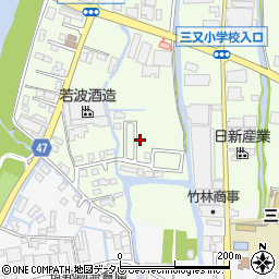 福岡県大川市鐘ケ江666-8周辺の地図