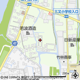 福岡県大川市鐘ケ江666-12周辺の地図