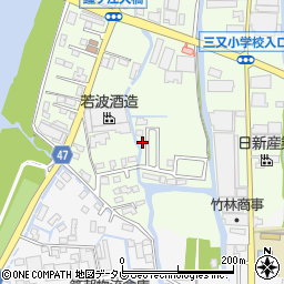 福岡県大川市鐘ケ江666-18周辺の地図