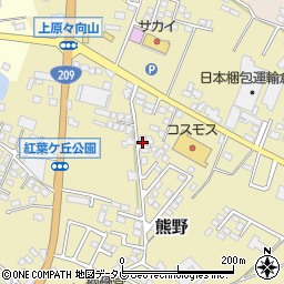 福岡県筑後市熊野142-5周辺の地図