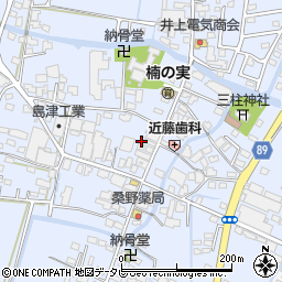 福岡県筑後市西牟田3491周辺の地図