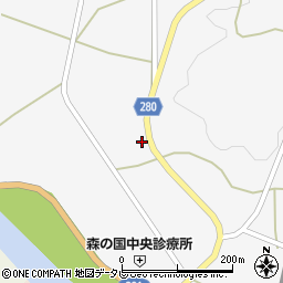 愛媛県北宇和郡松野町延野々1277-1周辺の地図