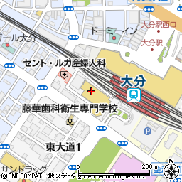 ベスト電器アクロスプラザ大分駅南店周辺の地図