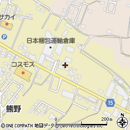 福岡県筑後市熊野82-18周辺の地図