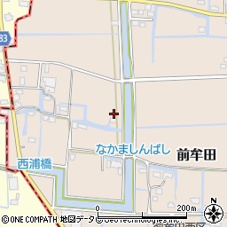 福岡県三潴郡大木町前牟田323周辺の地図