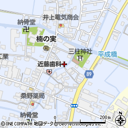 福岡県筑後市西牟田3787周辺の地図