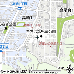 たちばな児童公園トイレ周辺の地図