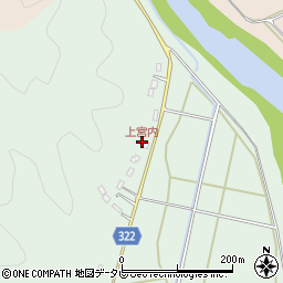 上宮内周辺の地図