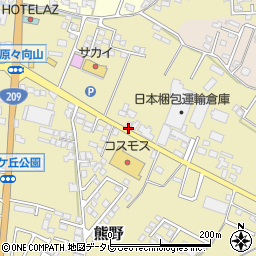 福岡県筑後市熊野78周辺の地図
