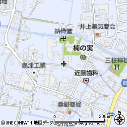 福岡県筑後市西牟田3481周辺の地図