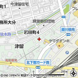 大分県医療生活協同組合　グループホーム六本松周辺の地図