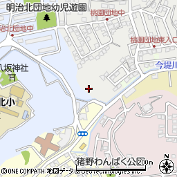 鶴工台公園周辺の地図
