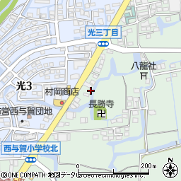 西与賀佐賀線周辺の地図