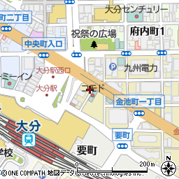リパークＪＲ大分駅北口駐車場周辺の地図
