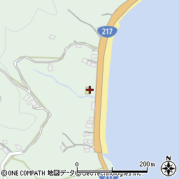 白木海岸のレストラン周辺の地図