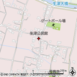 生津公民館周辺の地図
