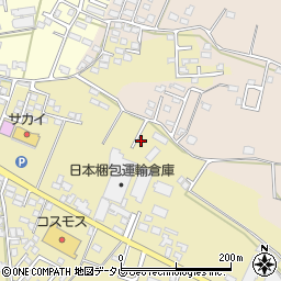 福岡県筑後市熊野23周辺の地図