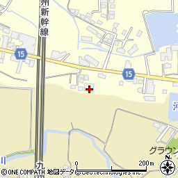 福岡県筑後市蔵数644-16周辺の地図