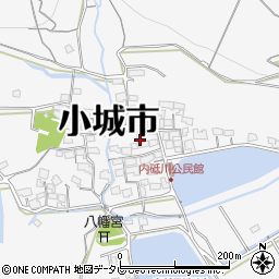 佐賀県小城市牛津町上砥川1898周辺の地図
