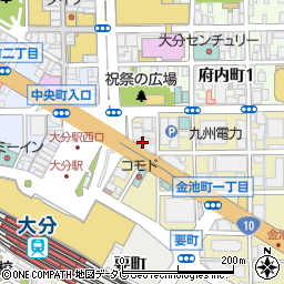 ライズ河合塾マナビス　大分駅前校周辺の地図