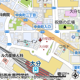 コロッケ倶楽部 大分本店周辺の地図