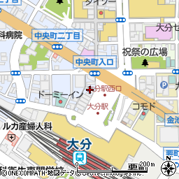 隠れ家個室居酒屋 蔵之介 大分駅前店周辺の地図