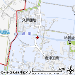 福岡県筑後市西牟田3402周辺の地図