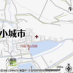 佐賀県小城市牛津町上砥川1970周辺の地図