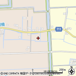 福岡県三潴郡大木町前牟田75周辺の地図