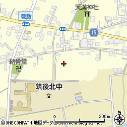 福岡県筑後市蔵数709周辺の地図