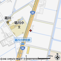 佐賀県小城市牛津町上砥川1186周辺の地図