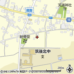 福岡県筑後市蔵数740周辺の地図