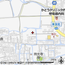 佐賀県佐賀市本庄町（末次）周辺の地図