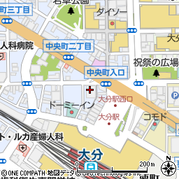 ＴＢＣ大分駅前店周辺の地図