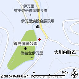 虎仙窯　大川内山展示場周辺の地図