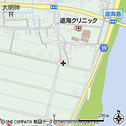福岡県大川市道海島687周辺の地図