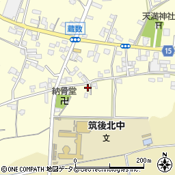 福岡県筑後市蔵数1042-2周辺の地図