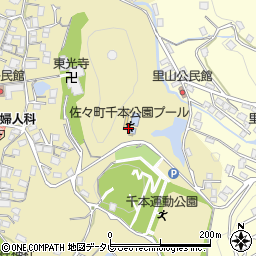 佐々町千本公園プール周辺の地図
